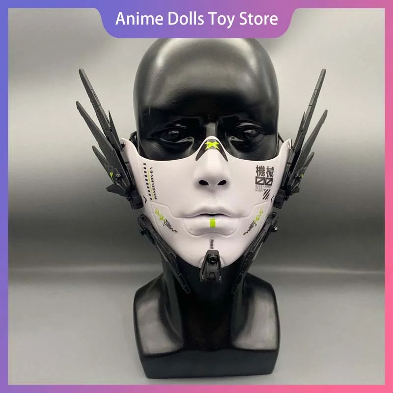 

Кибер-панк-маска с крыльями, костюмы для косплея на Хэллоуин, механическая солдатская полумаска, карнавальная вечеринка Comic-Con, реквизит, подарок