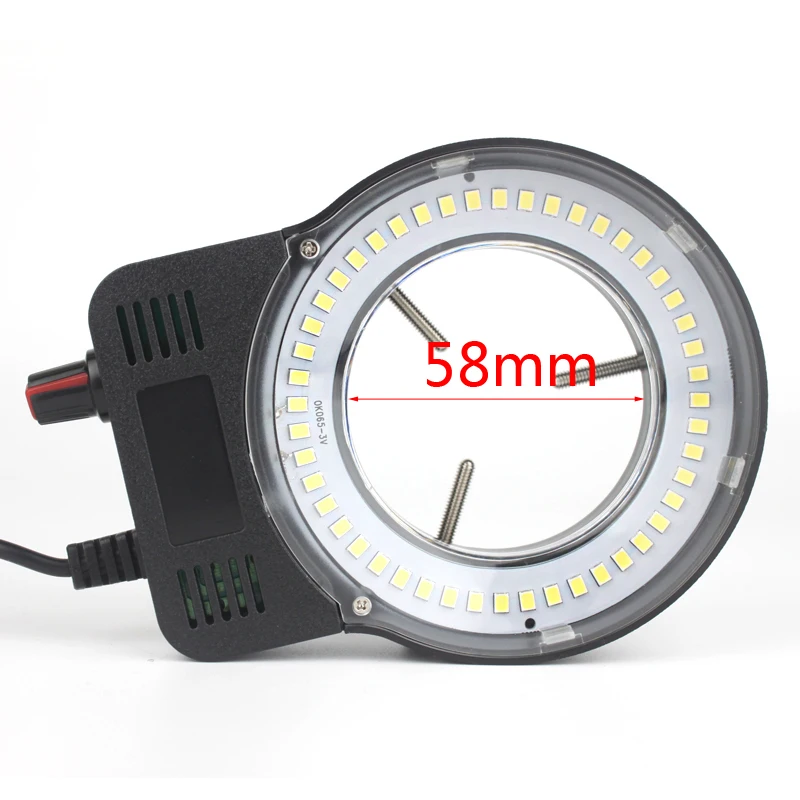 48 LED SMD USB Adjustable Ring Light illuminator Lamp For Industry Microscope Industrial Camera Magnifier 110V-220V 3W-5W