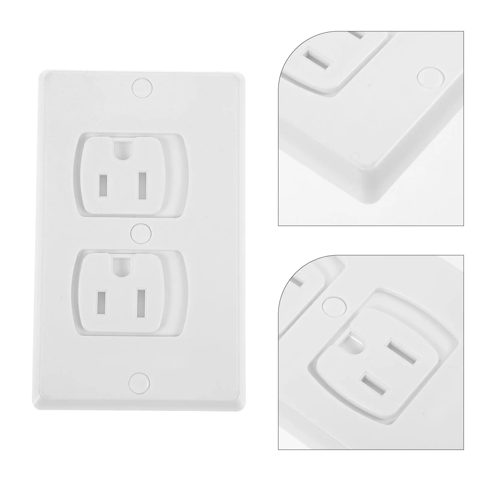 

10pcs Self-Closing Outlet Childproof Wall Socket Plug Covers Insulated Socket Covers Safety Plate For Home Use