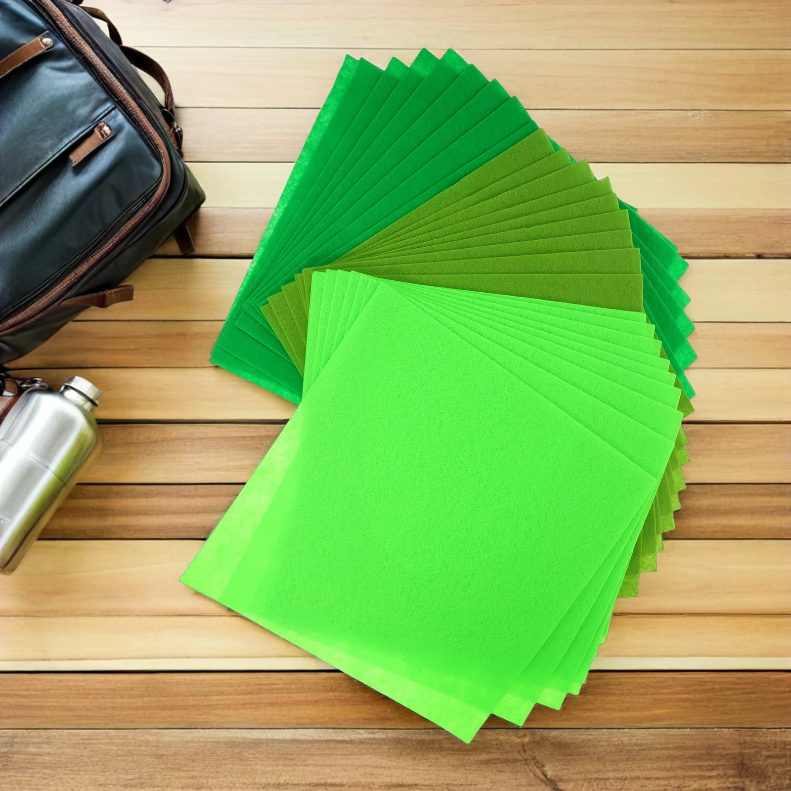 

30 Pcs Coloured Felt Cloth Non-woven Fabric Squares Crafting Material for Crafts
