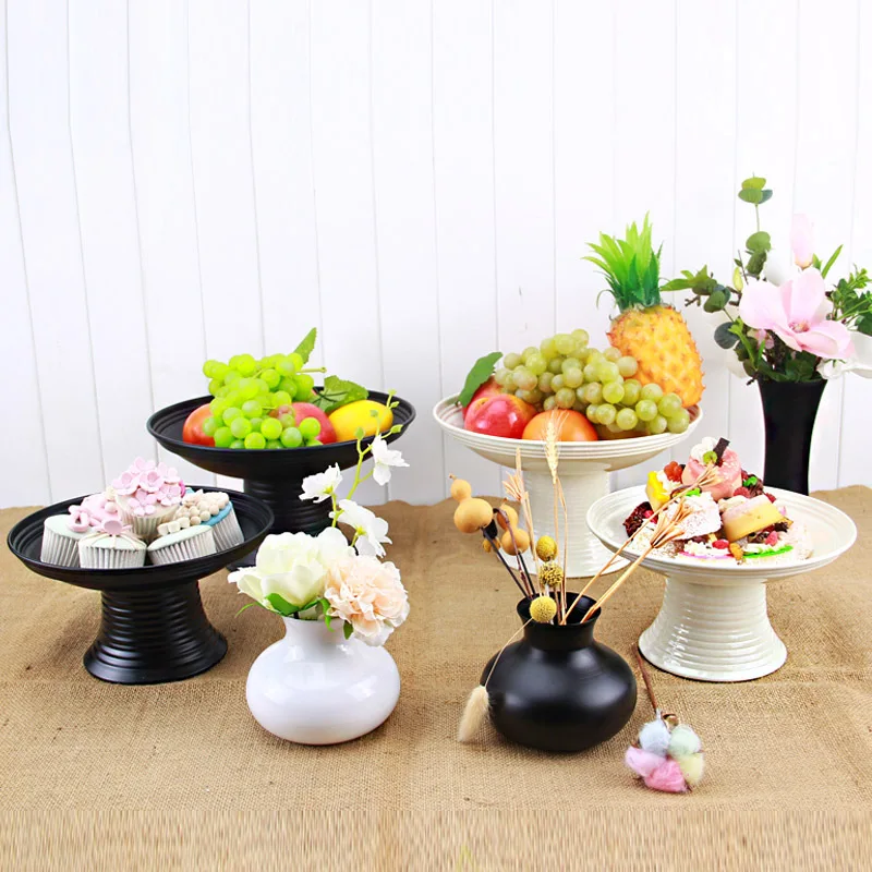 Korean New Year's Banquet Wedding Traditional Festival Pastry Plate Fruit Plate Candy Plate Metal Home Decoration Table 9067