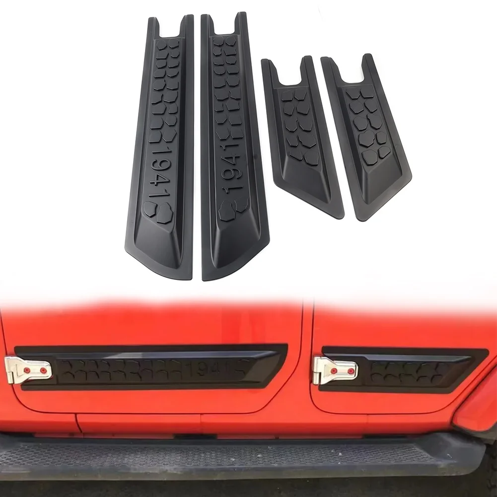 

4PCS Car Side Door Body Guard Protector Molding Cover For Jeep Wrangler JK Gladiator JT 2018-2023 For Wrangler JK 2007-18 4Doors