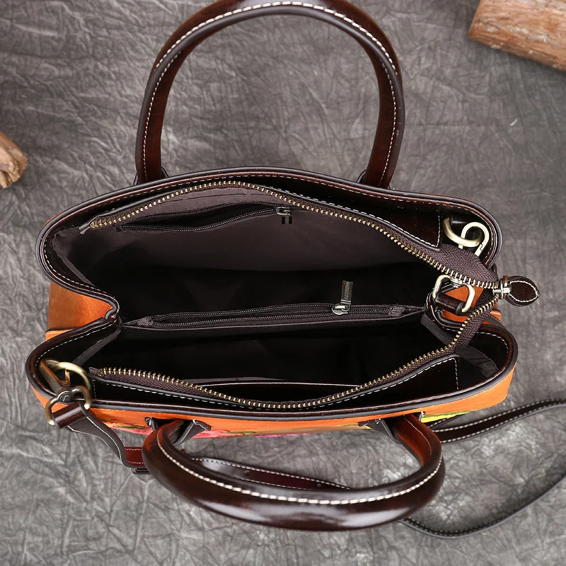 GAGACIA Vintage Large Capacity Women Bucket Bag 2024 New PU Leather Ladies Shoulder Bags For Handmade Embossed Luxury Handbags