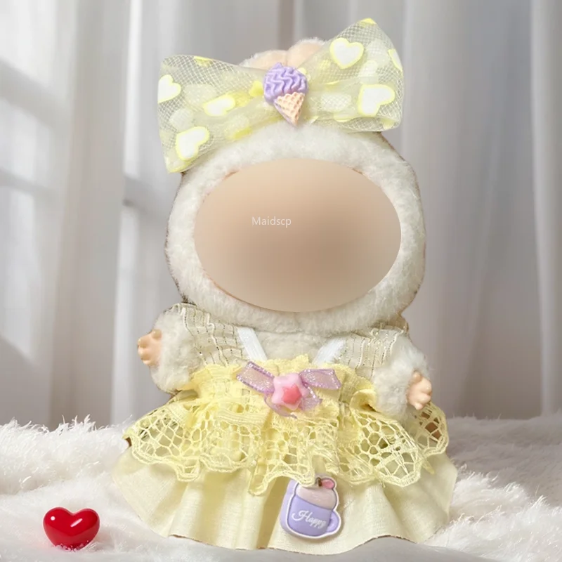 Fashion Skirt for 17cm Labubu Doll Compatible Dress up Clothing Accessory No Doll Included