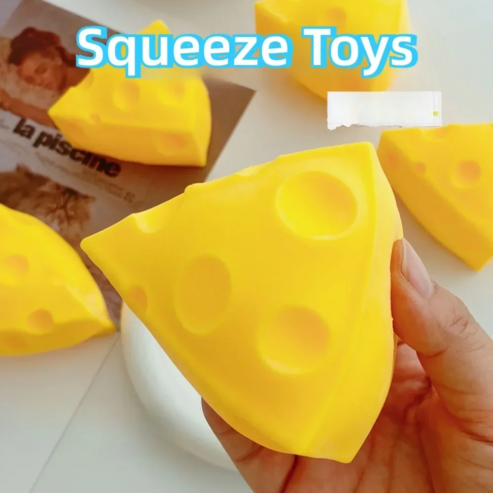 Cheese Squeeze Toy Simulation, Décompression amusante, Maïs au fromage, Rebond lent, Souligné, Instituts-Jouets, Antistress pour les mains, Cadeaux