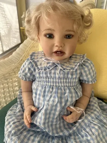 

Customized Offering 24inch Reborn Baby Lottie With Hand-Rooted Hair Already Finished Doll With Different Dress
