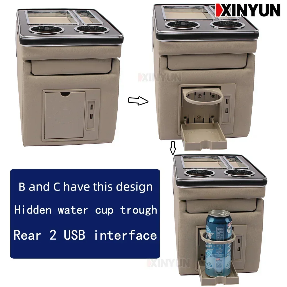FOR VOLKSWAGEN ID. BUZZ 2022+ ID BUZZ row front railing box set general business armrest central store Business car Mobile