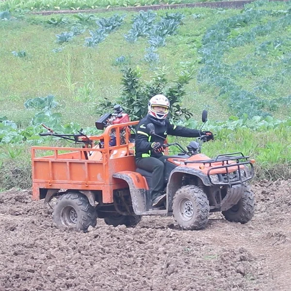 Venda quente eixo de acionamento atv com reboque dump 4wd atv cuatrimoto agrícola 4x4 quad elétrico