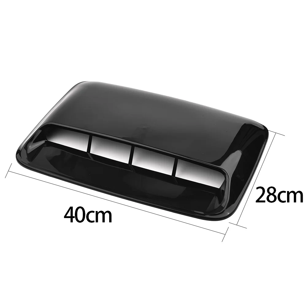 Car Front-Engine for bonnet BLACK ABS Car Vent DecorativeGrille Mesh Air Flow Intake for bonnet Hood Scoop CoverAccessorie