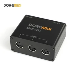 DOREMiDi MIDI Merge-3 wejście MIDI 2 wyjście MIDI obsługuje USB scalenie mocy-3