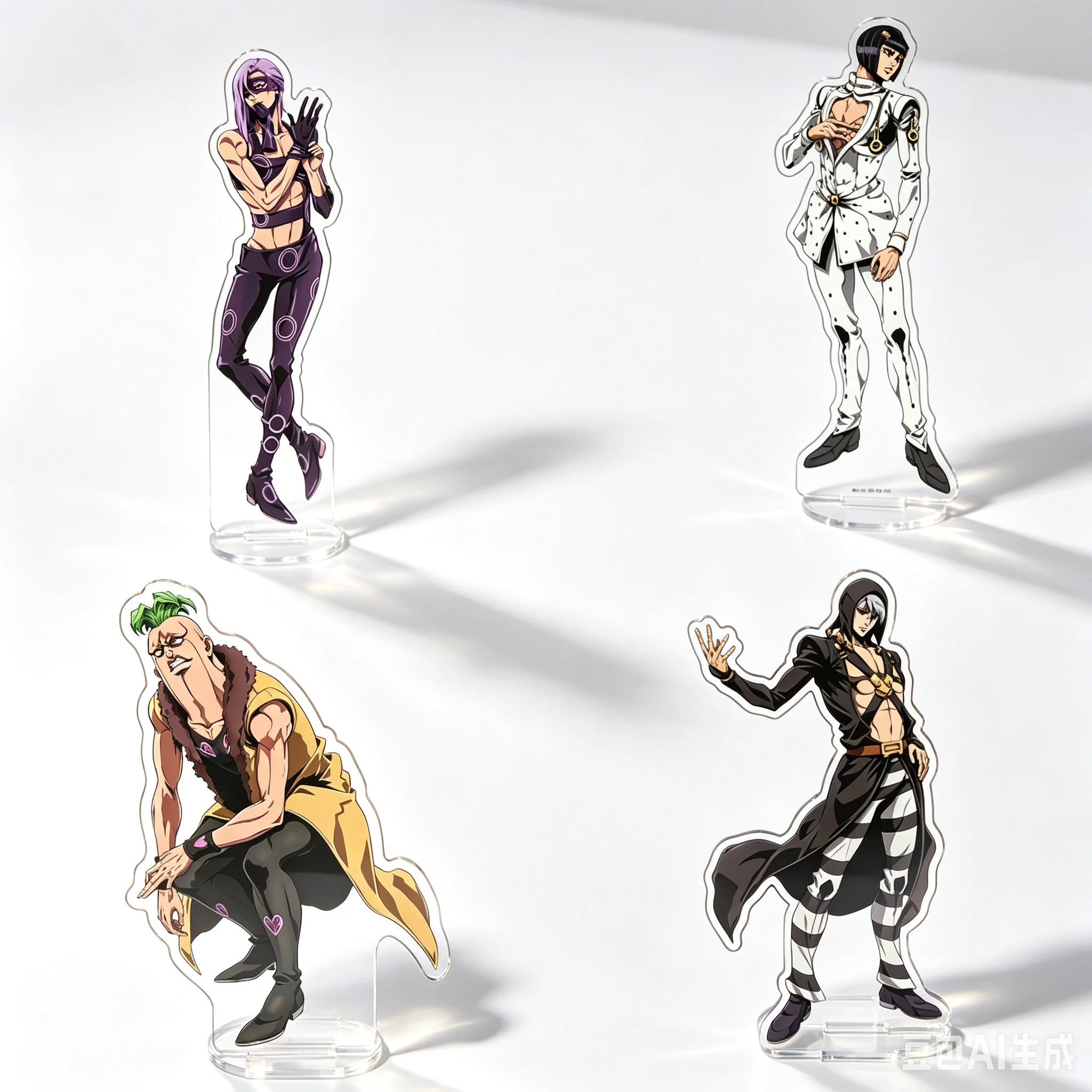 Hot 15cm Anime JoJo's Bizarre Adventure Acrylic Stand Modle Desktop Decoration Game Collectible Ornament Gift For Fans Keychain