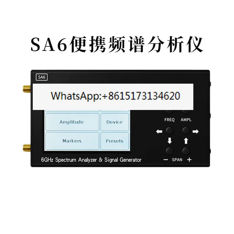 SA6 6GHz 3.2 inch supports 35-6200MHz signal generator spectrum analyzer