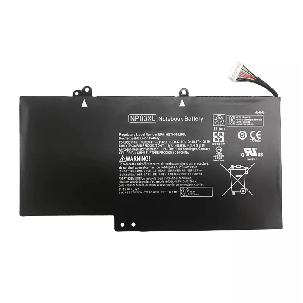 7XINbox NP03XL 11.4V 43Wh Laptop Battery For HP Pavilion X360 13-a010dx Envy X360 15-U010DX HSTNN-LB6L G6T84UA HSTNN-UB6L series