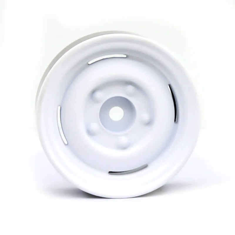 【CYBER MONDAY】4Pcs Metal 1.9 Beadlock Wheel Rim Hub for 1/10 RC Crawler Car SCX10 90046 TRX4 D90 ,White
