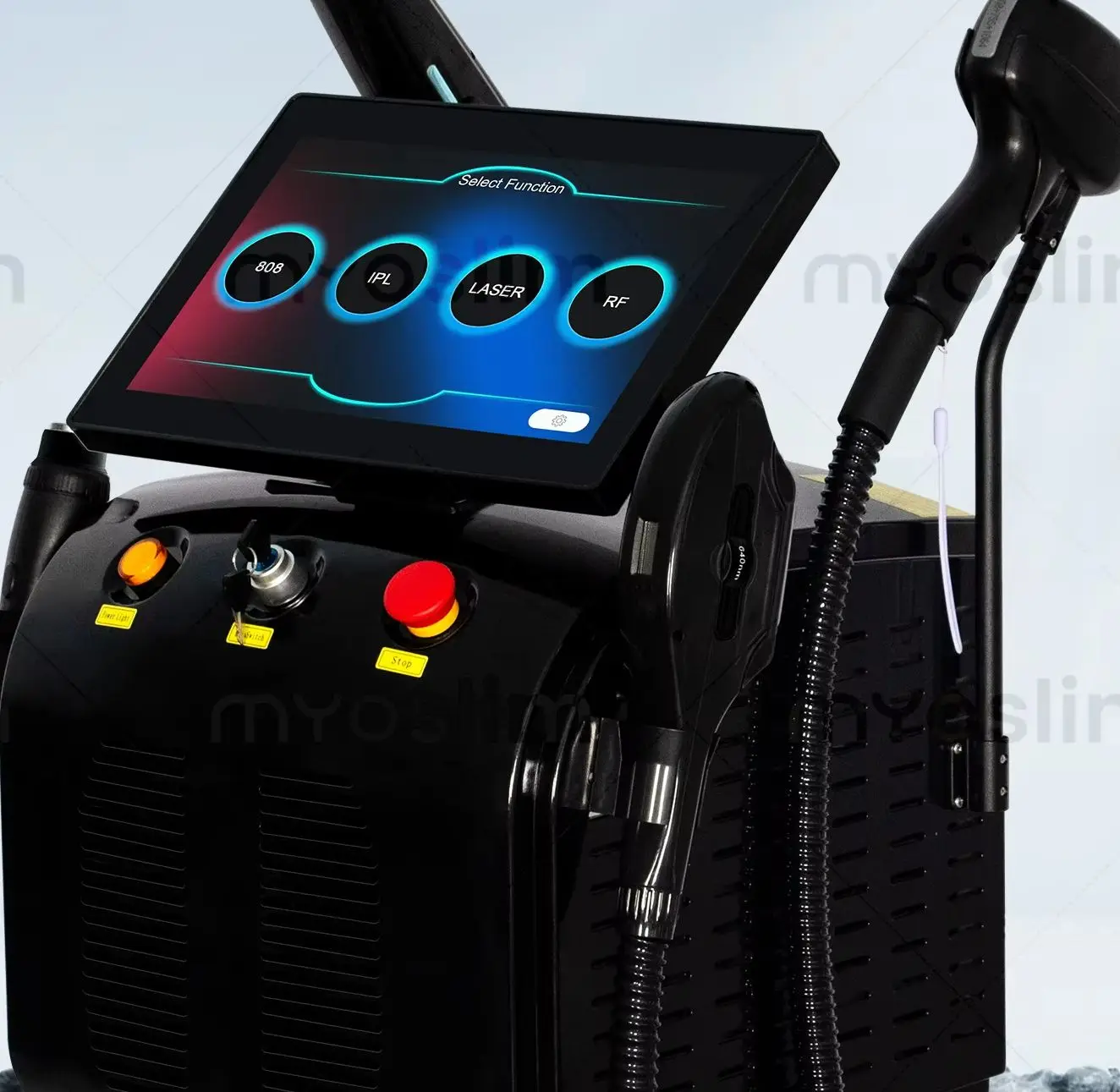 

Профессиональный аппарат для удаления волос 4-в-1: диодный лазер 808 нм, IPL, RF-лифтинг, удаление татуировок, пикосекундный лазер для лица и тела