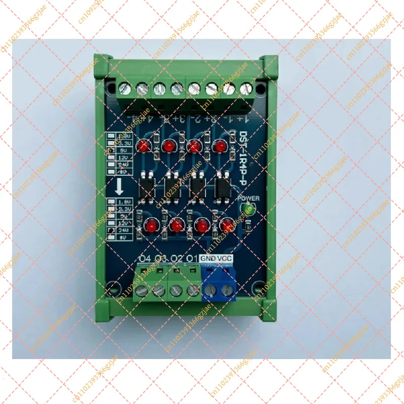 4-Channel Optocoupler Isolation Module NPN PNP Level Converter 3.3V 5V 12V 24V Signal Conversion Board