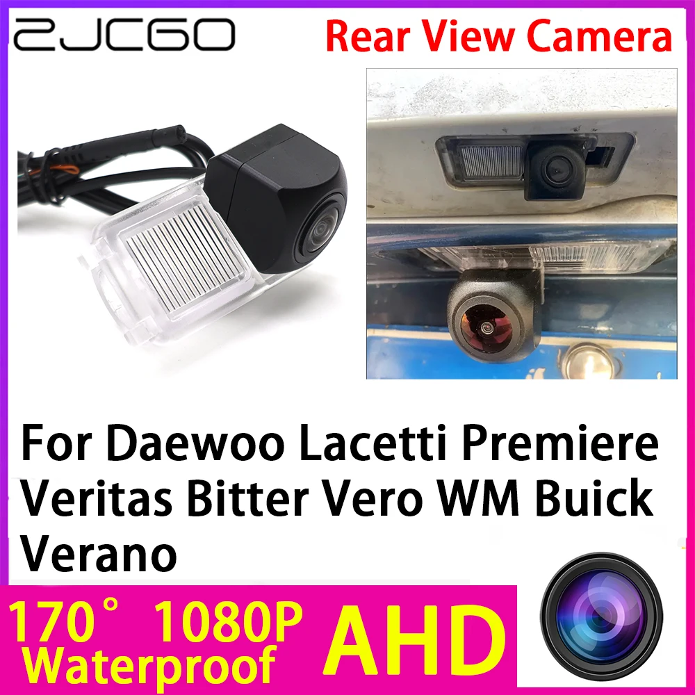 

ZJCGO AHD 1080P Reverse Rear View Camera Night Vision Waterproof for Daewoo Lacetti Premiere Veritas Bitter Vero WM Buick Verano