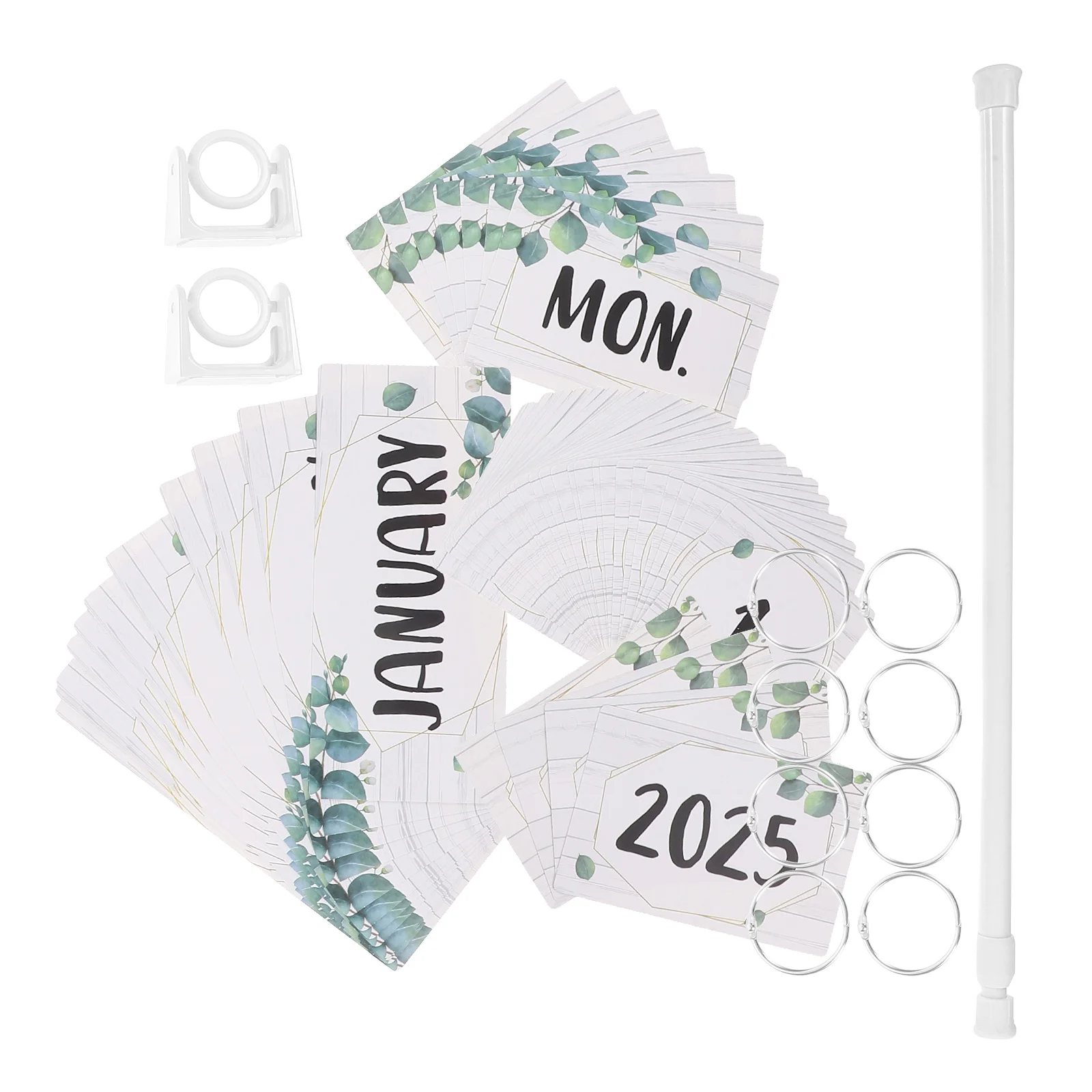 

Flip Calendar Classroom Academic Wall Vintage Decor Bulletin Board Rods Metal for 2025-2028 Preschool
