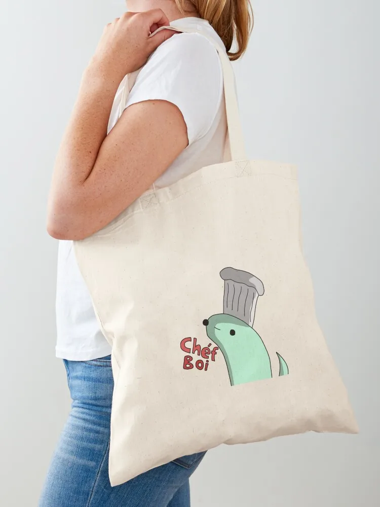 

Chef Boi - Tiny Snek Comics Tote Bag university shopper bag Women's bags canvas shopping bag Women's