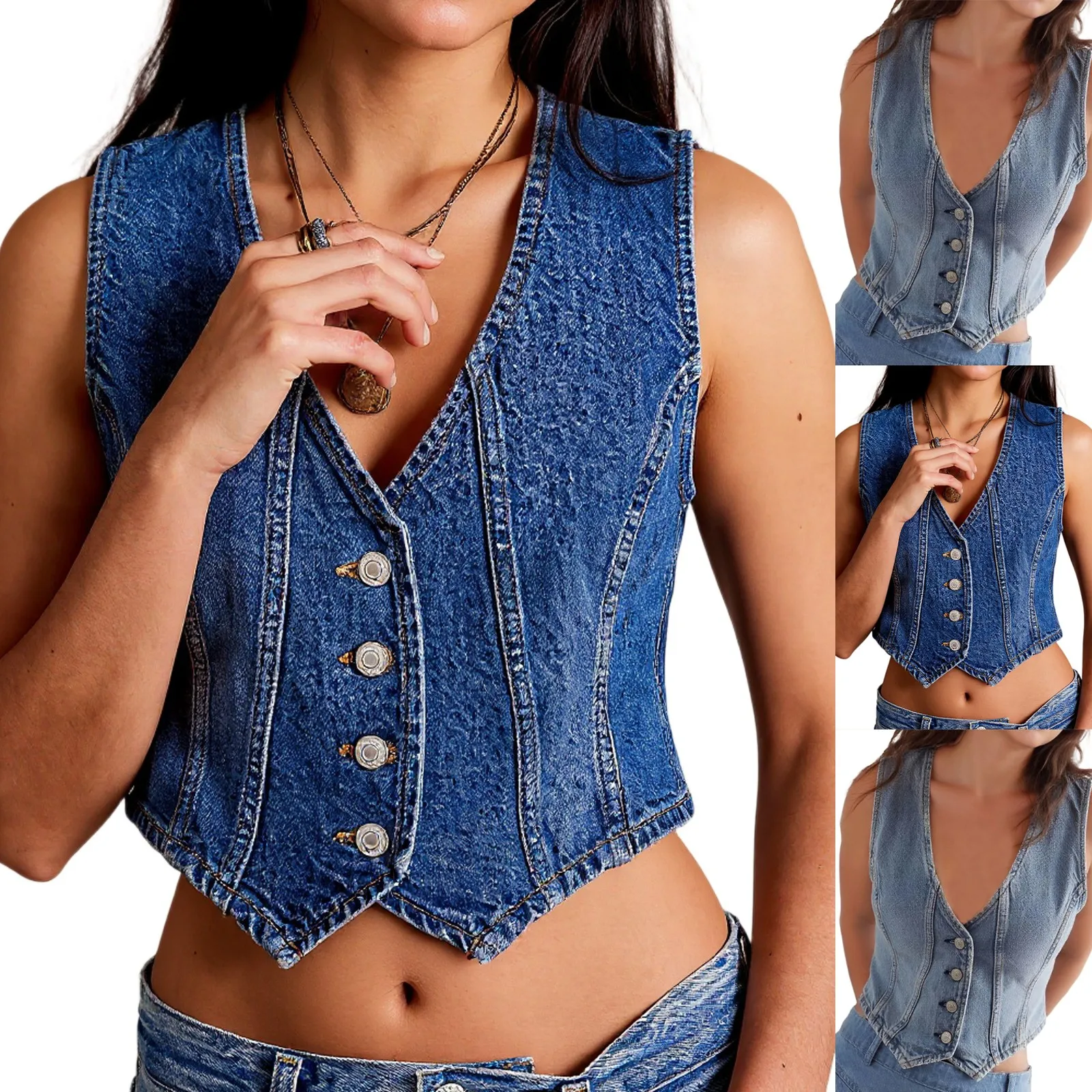 

Джинсовый пиджак для женщин, жилет, куртка Design Sense, женская джинсовая куртка, женская весна-осень, элитный модный топ обычного стиля