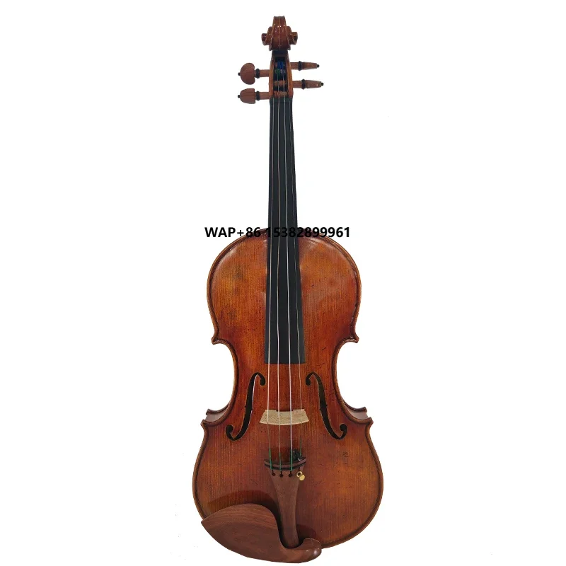 Handmade Professional Customized European Del Gesu Stradivarius Model Acoustic Violin Student Wood Workshop Maple Back/Side