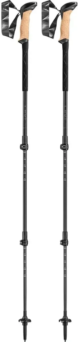 Black Series Carbon Adjustable Lightweight Walking Poles for Trekking & Hiking