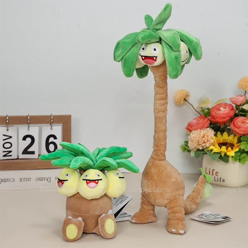 Anime Cute Exeggutor Plush Soft Stuffed Collection Coconut Tree Peluche Dolls for Kids Xmas Gifts