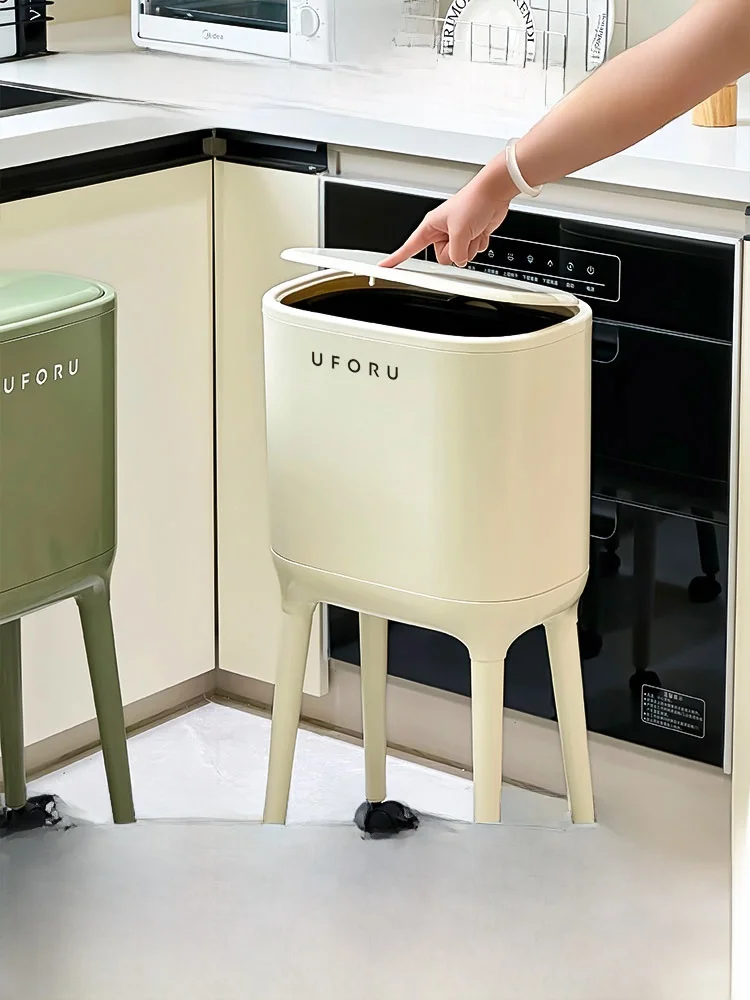 

Kitchen Tra Can для домашнего использования, большая емкость, мобильная высокая обувь, без изгиба, поясной чехол, бытовые чистящие средства, длинная ванна, авма