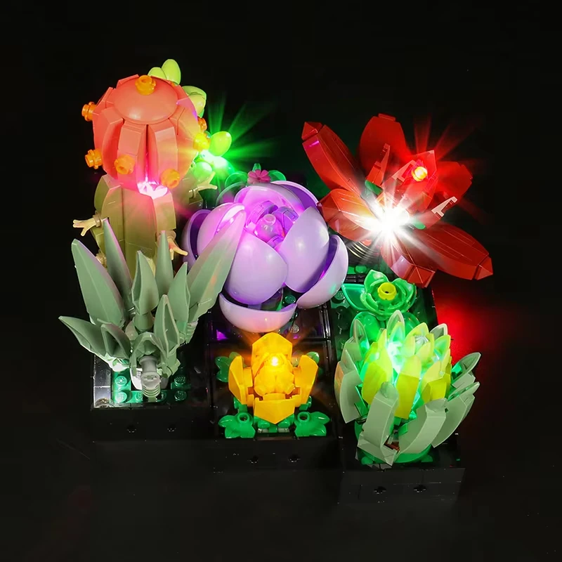 DIY LED Light Kit For LEGO  10309 Succulents Building Block Set  (Only LED Light,Without Blocks Model)