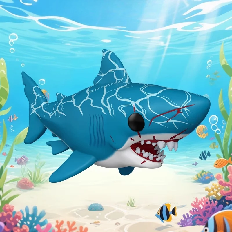 

Genuine Edition FUNKO POP Great White Shark Jaws Anime Action Desktop Decoration Ornament Model Toys Collectible Model