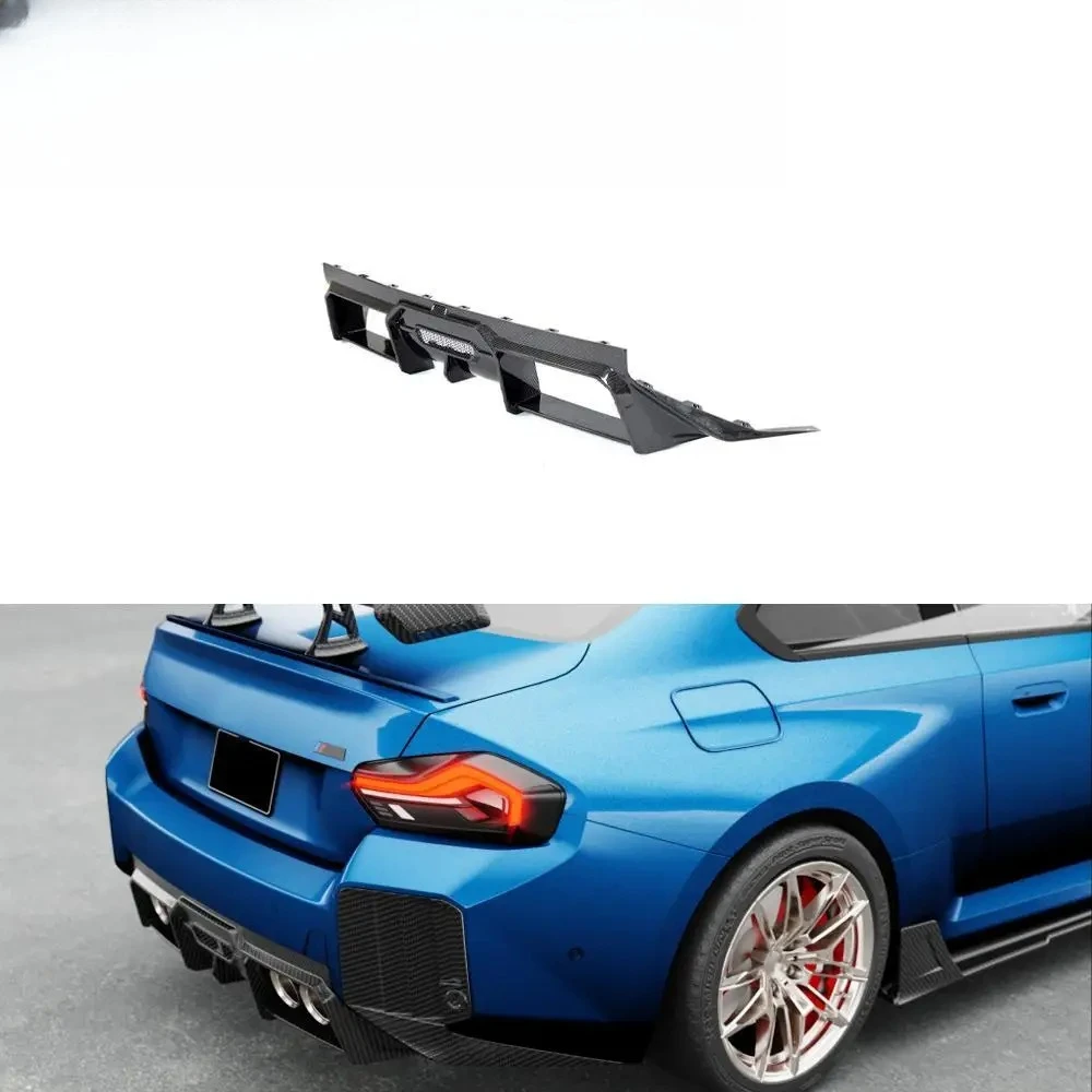 For BMW G87 M2 Coupe 2022-24 Prepreg Dry CARBON FIBER Rear Bumper Diffuser Lip Splitter