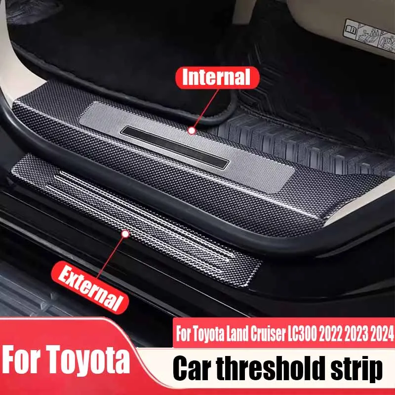 

For Toyota Land Cruiser LC300 2022 2023 2024 threshold bar protection anti trampling car interior modification product