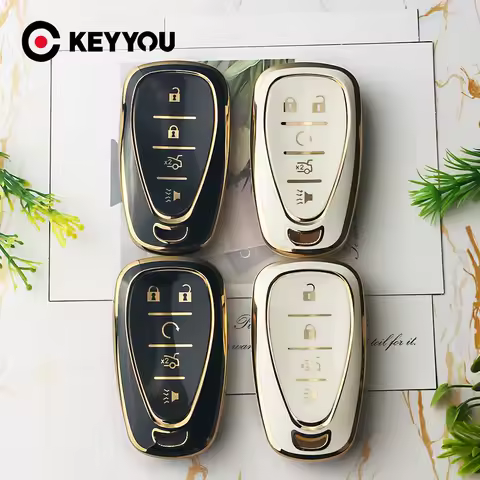 KEYYOU 1PCS TPU Remote Car Key Case Cover For Chevrolet Chevy Camaro Cruze Malibu Equinox Onix Spark Sonic Volt Protect Shell