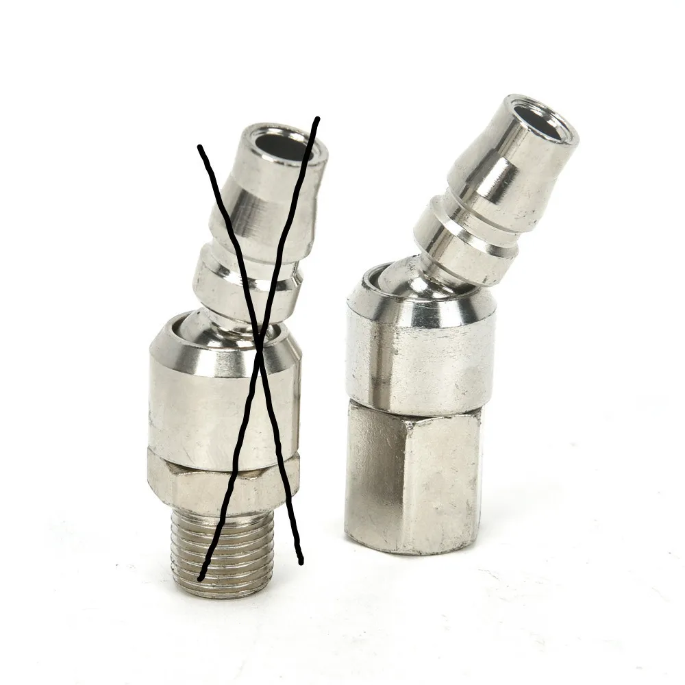 Air Line Quick Fitting Universal Pneumatic Connector Threaded Adapter Industrial Tool Accessory Hose Coupling