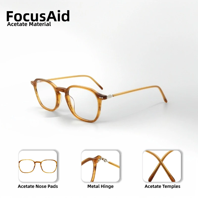 

Модные круглые высококачественные ацетатные женские оптические очки в стиле ретро, классические литературные модные брендовые дизайнерские мужские очки