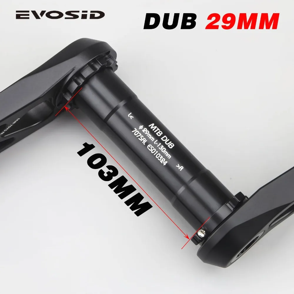 EVOSID 5DEV 165-170mm CNC HollowTech MTB Crankset, High-Strength Aluminum Alloy Bike Crank Arm Set for SRAM Boost