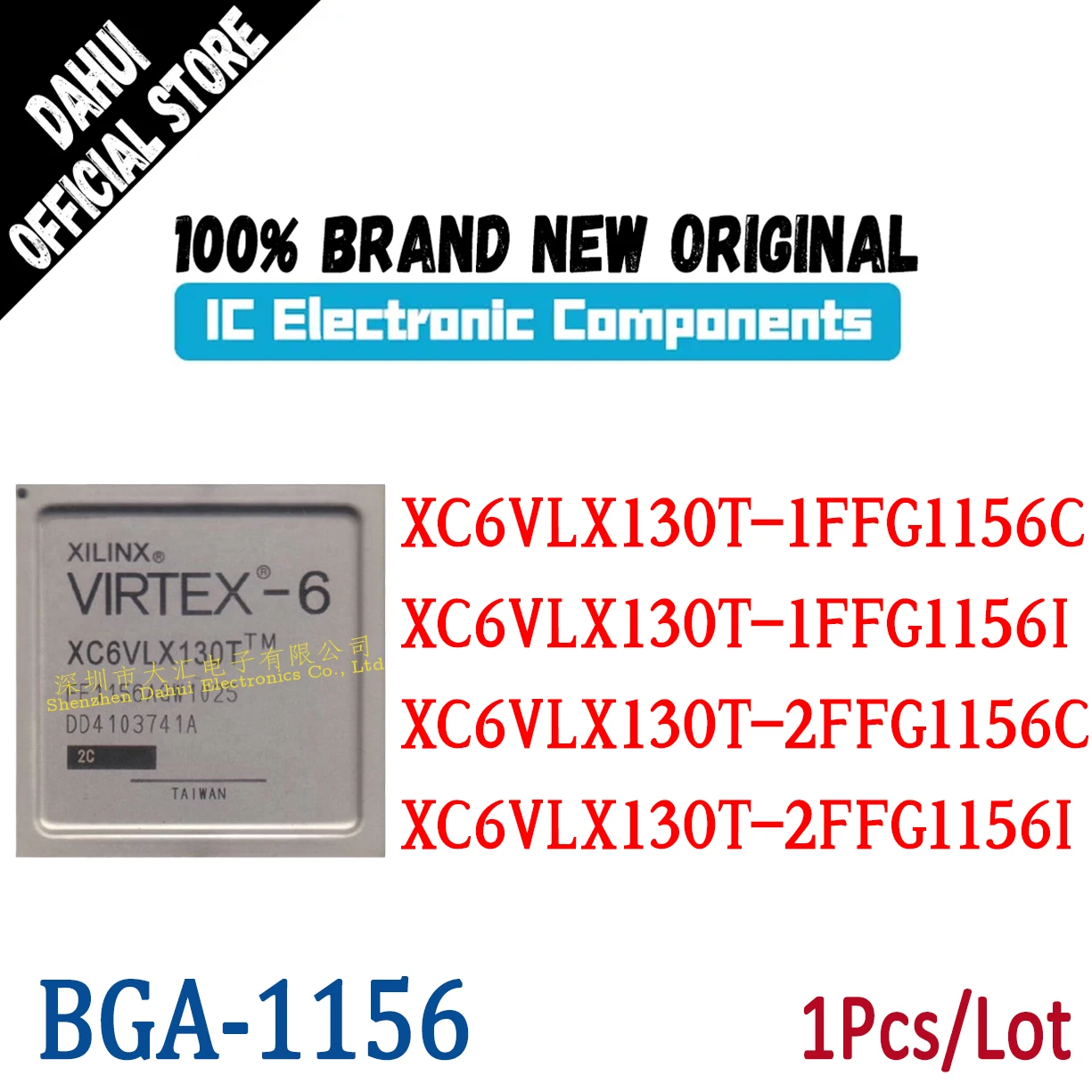 

XC6VLX130T-1FFG1156C XC6VLX130T-1FFG1156I XC6VLX130T-2FFG1156C XC6VLX130T-2FFG1156I BGA-1156 Programmable logic chip IC new