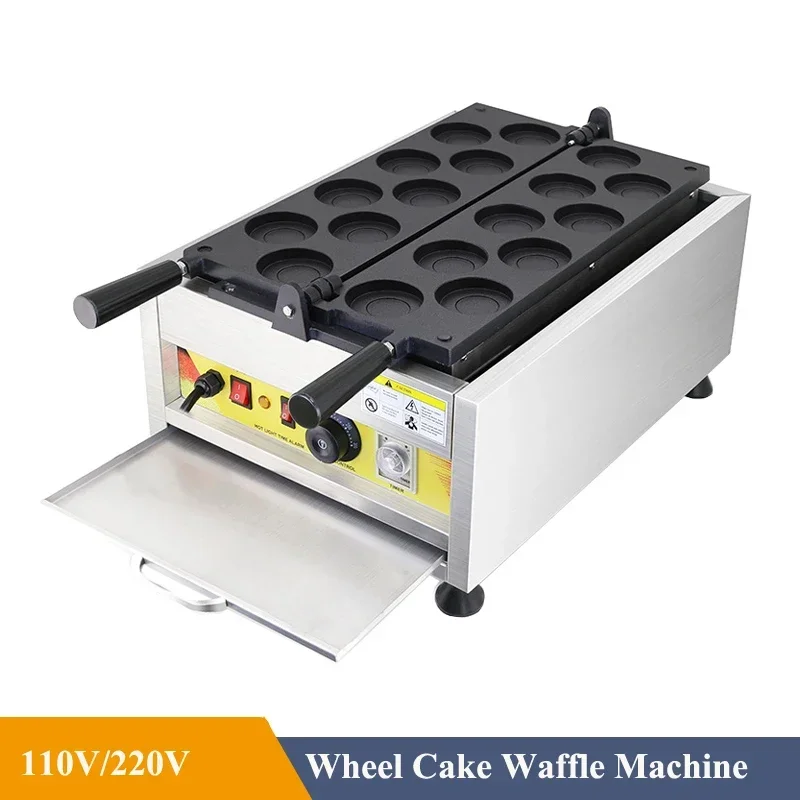 FOR 18 Holes Red Bean Wheel Cake Machine Baker Automatic Wheel Cake Waffle Maker Machine Pie Maker Obanyaki Maker Machine Iron