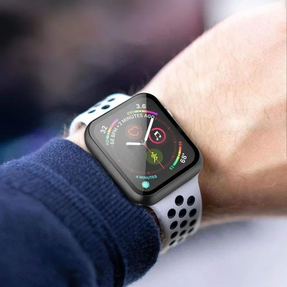 Screen Protector Case For Apple Watch 45mm 41mm 44mm 40mm Glass Cover Accessories for iWatch series 10 9 8 7 6 SE 5 4 42mm 46mm