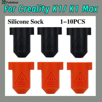 For Creality K1 K1 Max Silicone Sleeve For Heat Insulation Case Ceramic Heat Cover Black Red Silicone Sock For Creality k1 max