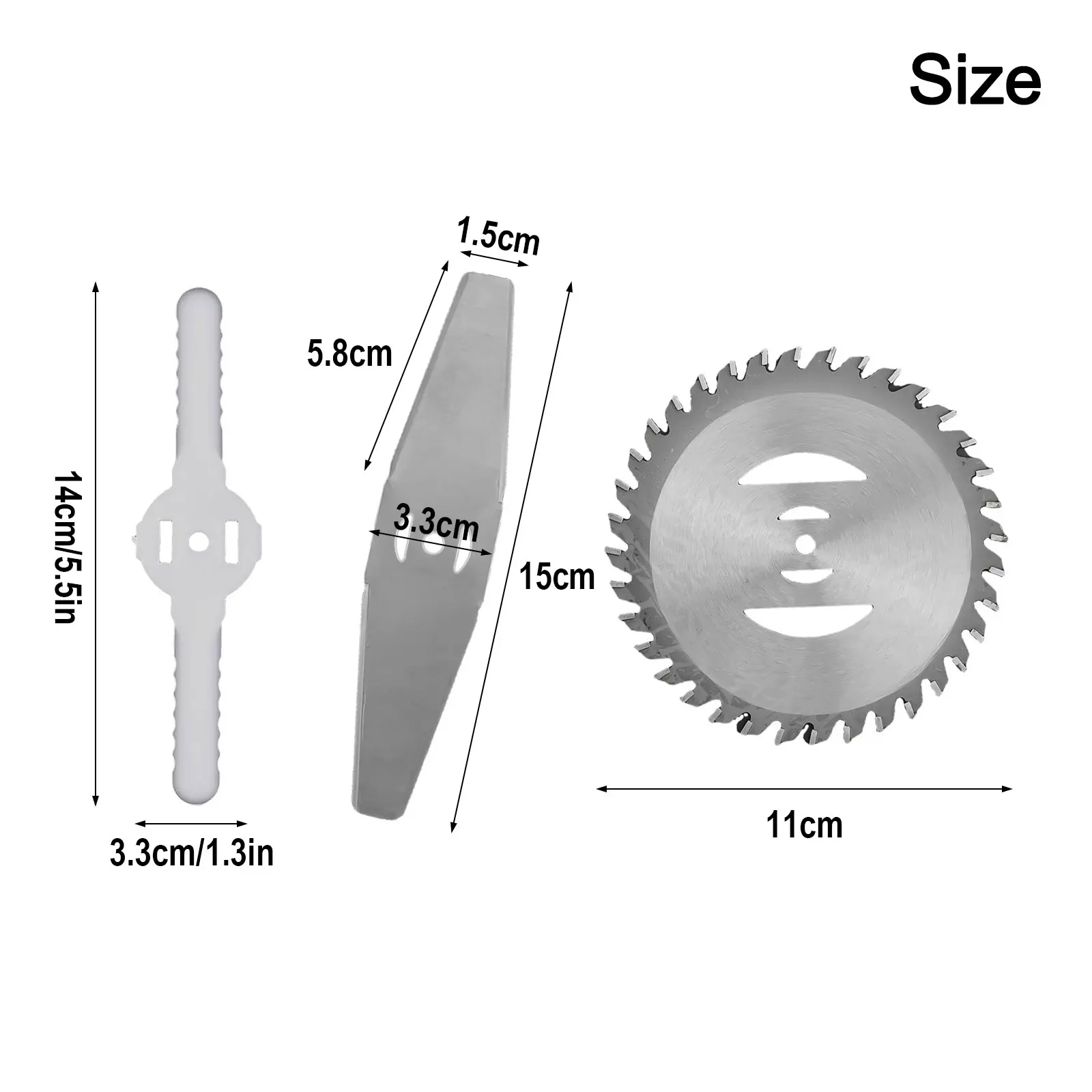 

Лезвия для триммера, комплект из 24 запасных металлических насадок для стрижки травы и газона