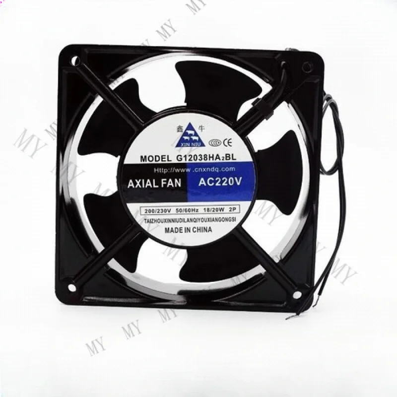 

TT for XINNIU G12038HA2BL 12038 AC220V 18W/20W 12CM Ball Bearing Cooling Fan