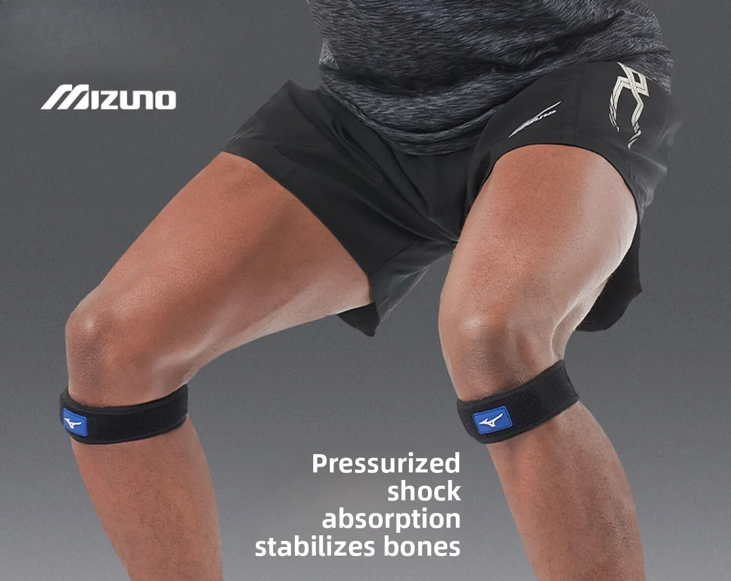 Mizuno Rodillera Protector Patelar Cinturón de protección de rodilla para hombre Protector Patelar deportivo para mujer