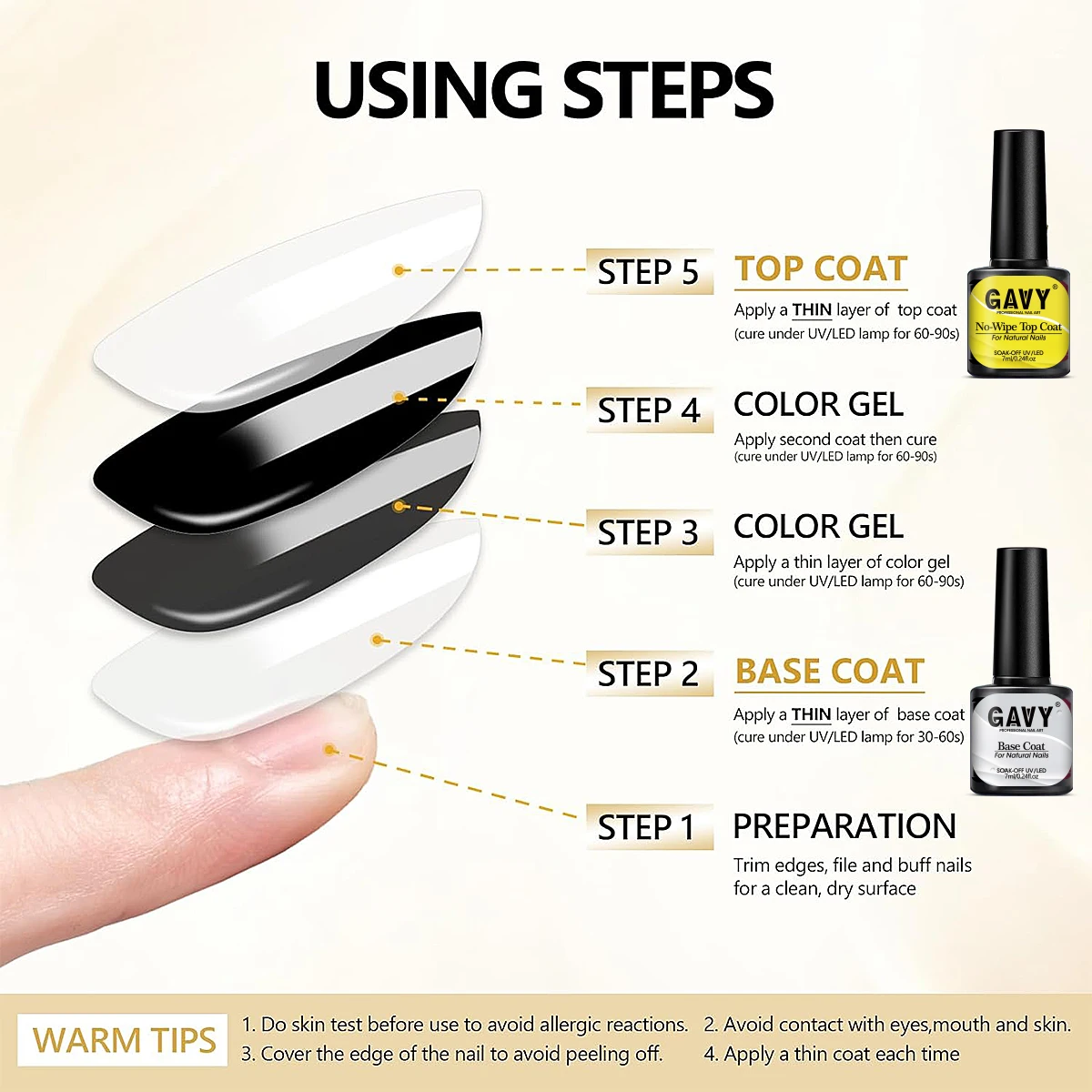 ชุดยาทาเล็บเจลติดทนนาน ท็อปโค้ท 3 ชั้น + เบสโค้ท + เคลือบด้าน ของขวัญที่สมบูรณ์แบบสำหรับสุภาพสตรี