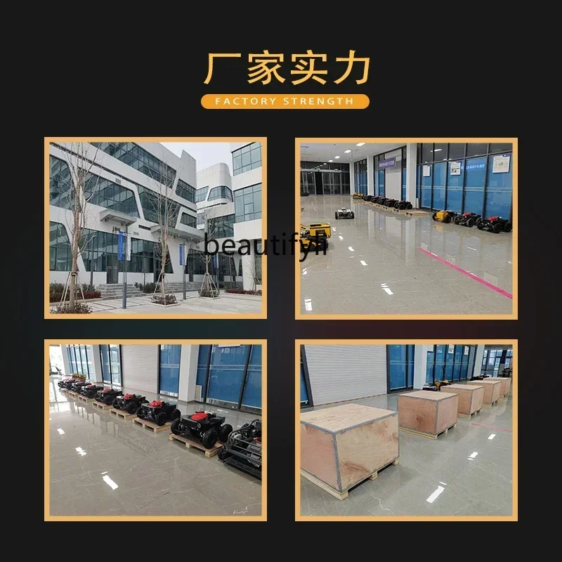 NNNew style Rasaerba telecomandato Tosaerba per frutteto Controllo agricolo senza pilota Rasaerba da giardino Olio-elettrico hybri