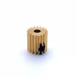 0.5M Copper Screw Gear 12/13/14/15/16/17/18/20 Teeth 3/4/5/6MM Hole 10MM Thickness M3 Gear