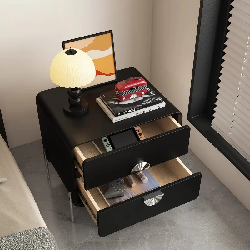 Vintage European Nightstand Aesthetic Legs Cool Luxury Nightstand Design Floating Mesita De Noche Dormitorio Furniture Home