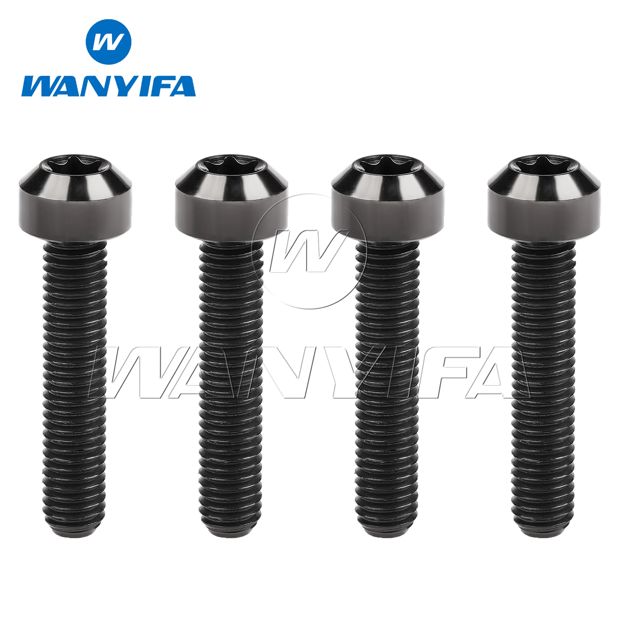 WanYifa Titanium Bolt M5x10/15/20/25/30/35/40/45/50/55/60mm for Motorcycle Accessories Plum Head Socket Screws 4pcs/10pcs