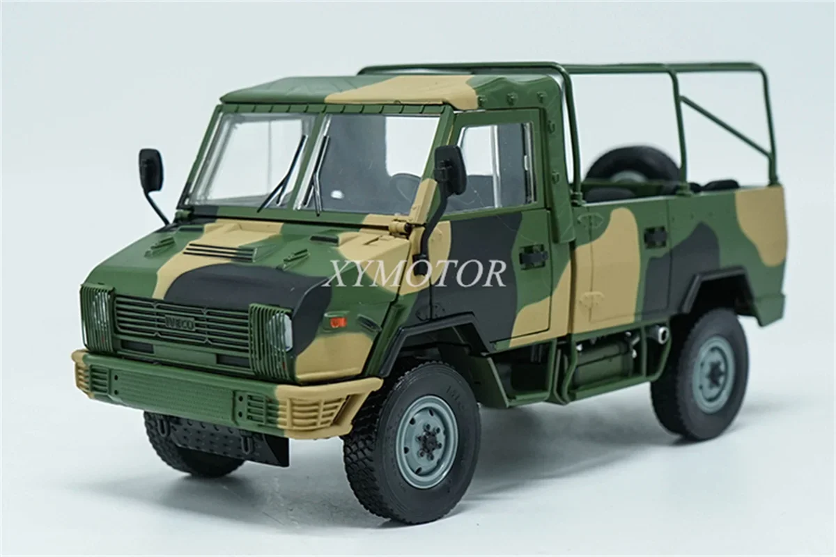 

1/24 для военной машины IVECO NJ2046, литая под давлением металлическая модель автомобиля, игрушки, подарки, армейский зеленый/камуфляж, коллекция украшений для дисплея