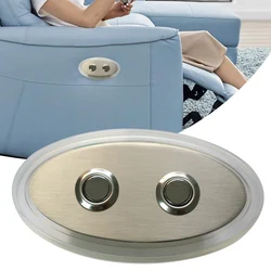 Electric recliner controller oval 2 buttons with USB charging sofa electric switch manual replacement